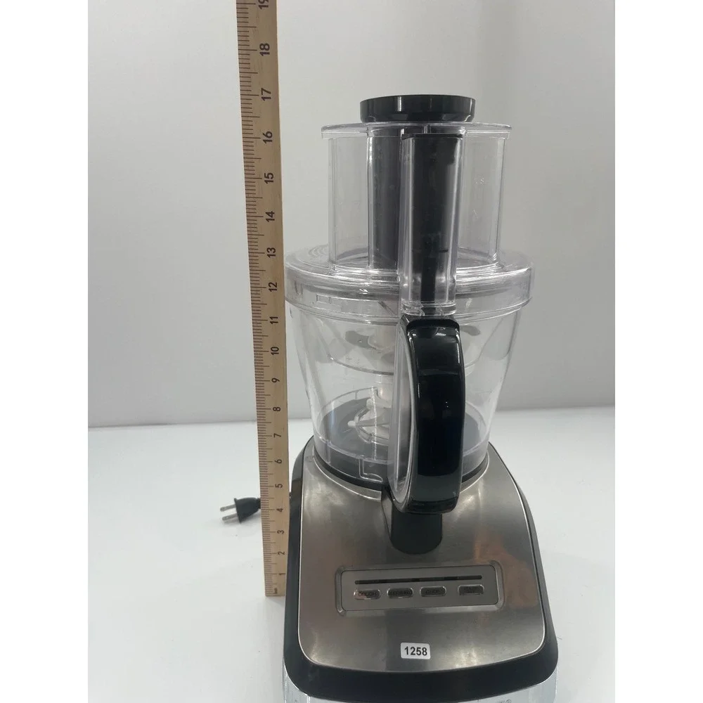 Farberware‎ Food Processor Stainless Steel Black Dough Slice Shred Chop 1258